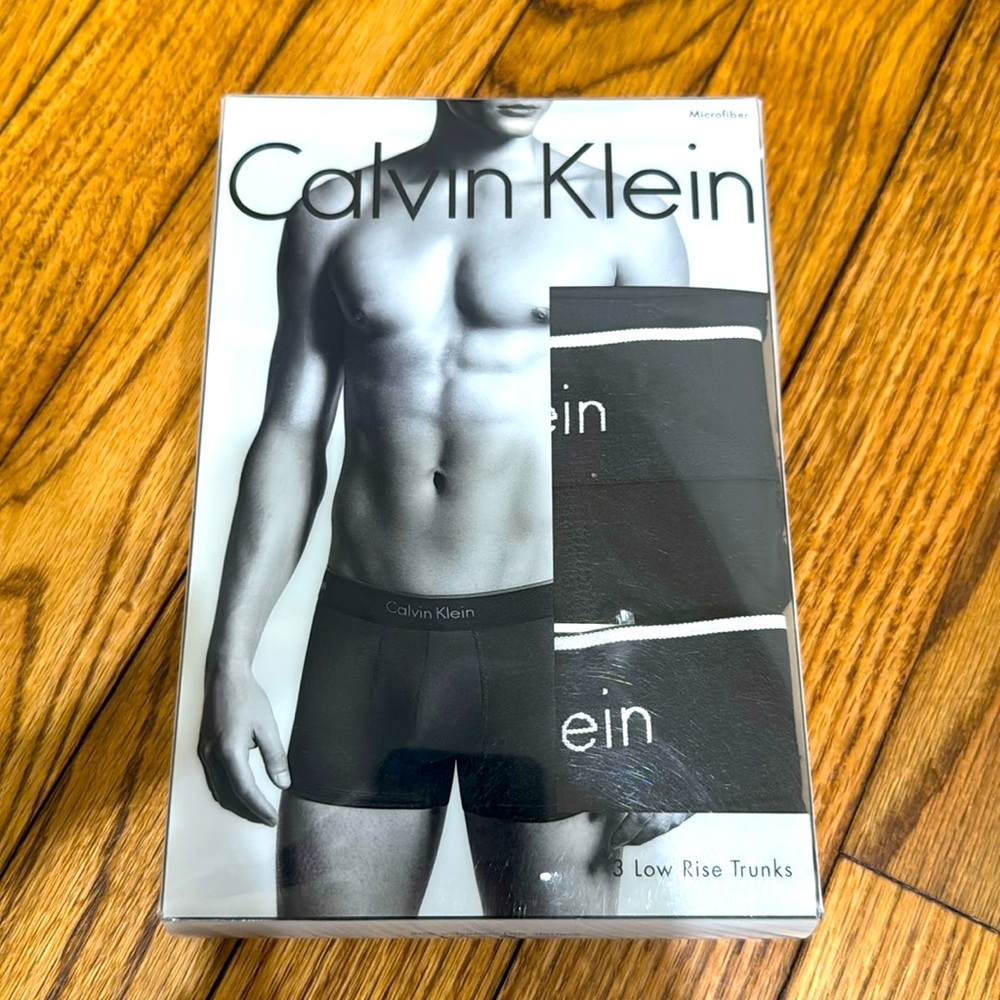 Calvin Klein - 3 Low Rise Trunks - Microfiber - all black